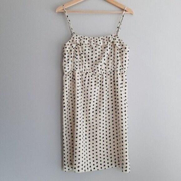 J. CREW / Empire Waist Tank Top MIni Dress Polka-dot Sz S - Picture 3 of 12